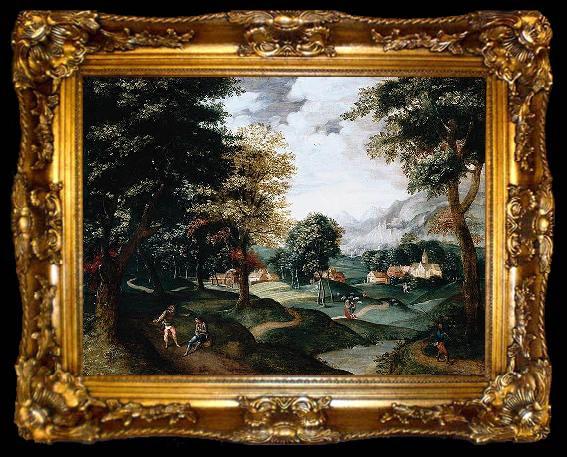 framed  Jacob Grimmer Landscape, ta009-2